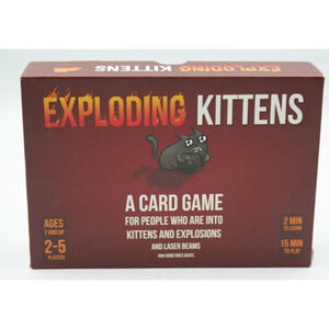 Exploding Kittens Card Game – Original Edition by Elan Lee, Used Complete